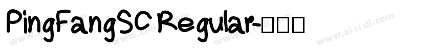 PingFangSC Regular字体转换
